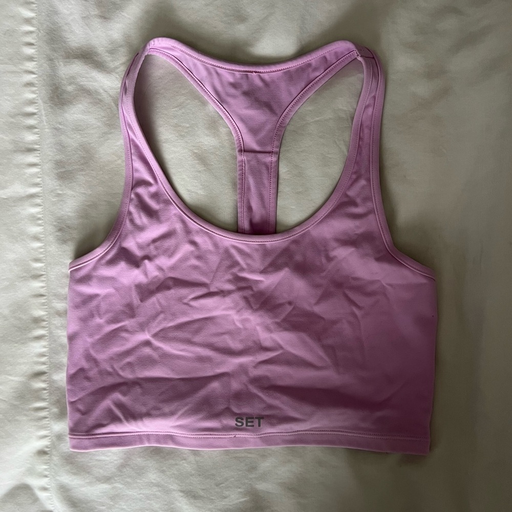 Set Active Racerback Cropped Tank Top
